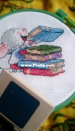 Mouse with books