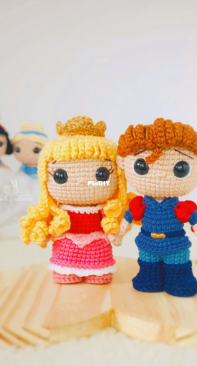 Vila da Crocheteira - Carolline Rangel - Princesses Collection - Prince - Coleção Princesas  - Aurora e Príncipe Felipe - Portuguese