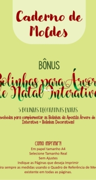 Raquel Yopán - Bonus-  Ornaments for Interactive Christmas Tree - Bonus Bolinhas para Arvore de Natal Interativa - Portuguese - Free