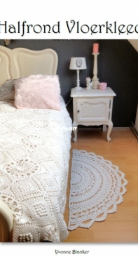 Yvonnes Crochet Art - Yvonne Blanker - Halfround Rug - Halfrond Vloerkleed - Dutch