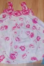Summer dress with crochetted top
