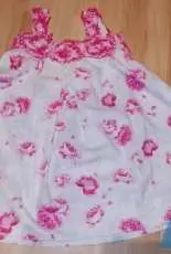 Summer dress with crochetted top