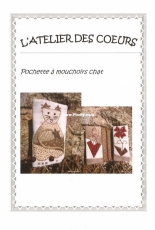 Latelier des Coeurs - Pochette a mouchoirs chat - French