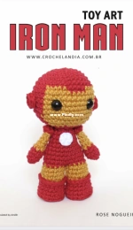 Crochelandia - Rose Nogueira - Toy Art Iron Man - Free