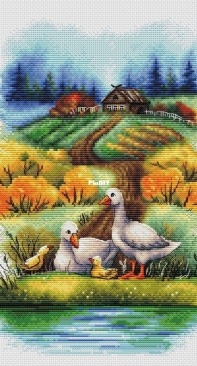 Geese by Orekhova Natalya