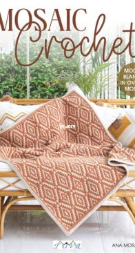 Mosaic Crochet: Modern Blankets in Love Overlay Mosaic-Ana Morais Soares