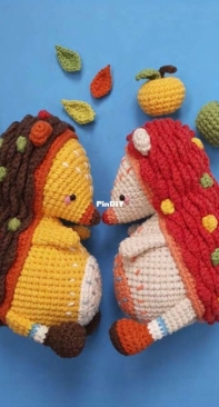 Natura Crochet - Natasha Tishchenko - Наташа Тищенко - Apple the Hedgehog - Ежик Эпл - Russian