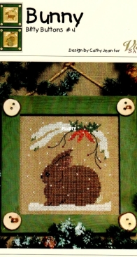 The Victoria Sampler CJ18 - Bitty Buttons 4 -  Bunny by Cathy Jean
