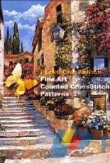 I Love CrossStitch ILCS HB-010 - Riviera Stairs