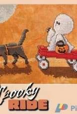 A Spooky Ride by Sharon Pope from Just Cross Stitch Halloween 2016