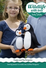 Poppy and Pip Penguin- Betz White