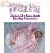 Shifio Dream Pattern No.29 - Love Hearts Matinee Set