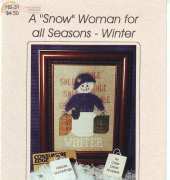 Hillside Samplings HS-31 - A Snow Woman for all Seasons - Winter