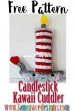 3am Grace Designs - Donna Vasquez Beavers and Michaelene Nelson - Candlestick Kawaii Cuddler - Free