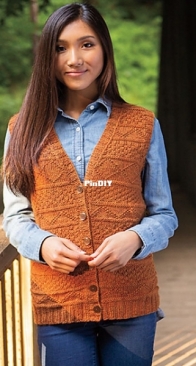 Barnstaple Vest by Sandi Rosner - Knit Picks