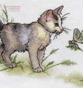 Panna K-632 - Kitten With Dragonfly