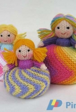 Toyshelf-Twirling Doughnut Dolls by Elizabeth Phillips