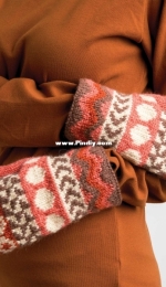Neo Geo Mittens by Yarnspirations Design Studio-Free