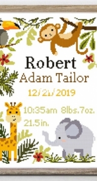 VladaXstitch - Birth Announcement - Vlada