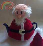 Santa Claus Tea Cosy Knitting Pattern from TeaCosyFolk
