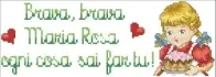 Idee a Punto Croce - Brava, brava Maria Rosa by Simonetta Sabatucci .. free