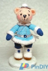 Bluebeary Treasures - Sue Pendleton - Snowflake Winterbeary - Russian - Translated - Free