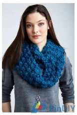 Patons Knot Stitch Infinity Scarf by Michaels-Free