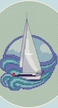 Alveigs Stitch - Sailboat by Ekaterina Ramaykina- Free