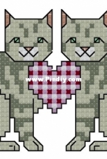 Cats with Heart from Jeanette Crews Designs 174 Cattitudes The Third Litter PCS