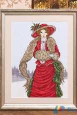 Ruffles in Red- Victorian Lady by Joan Elliott from Cross Stitch Crazy 222