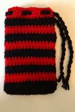 Kittys Kreations Boutique - Katerina Cohee - Black and Red Striped Phone Case HTC  - Free