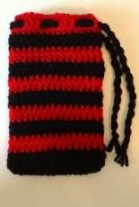 Kittys Kreations Boutique - Katerina Cohee - Black and Red Striped Phone Case HTC  - Free