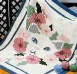 Mary Maxim 16902 - Cat and Flowers Afghan