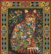 HAED HAELTJ-103 Tapestry Cat by Lewis T. Johnson