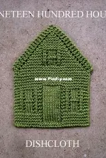 Nineteen Hundred House Dishcloth by Amanda Ochocki