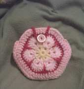 African flower coin purse