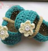 Ballet Flats Baby Booties - Crochet Dreamz