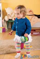 Baby Offset Cable Sweater by Beth Woodard