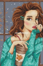 First Snow - Brunette by Olga Knyazeva