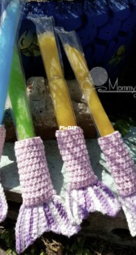 Mommy Made Crochet - Anna Wilson - Shark Tail/Mermaid Tail Ice Pop Cozies