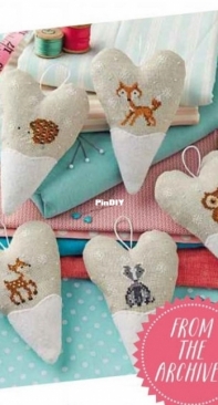 Woodland Hearts by Angela Poole from Cross Stitch Collection 268 PCS + XSD