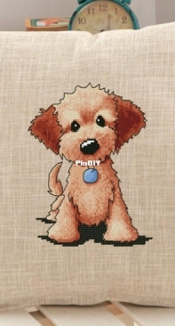 A Dog with a Blue Pendant by Julia Strekalova