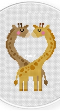 Daily Cross Stitch - Sweetheart Giraffe