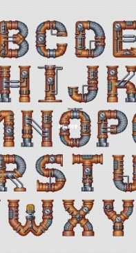 Steampunk Alphabet - Oksana Polyakova