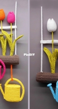 SomethinksDesign - Nicole Kanzler - Spring hanging decoration - Hänge-Deko Frühling - German