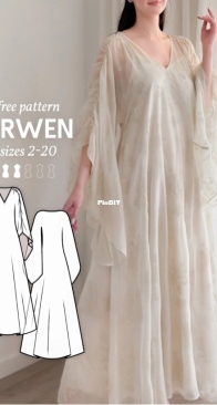 Dressmaking Amore - No 232 - Arwen Dress - Sizes 2-20
