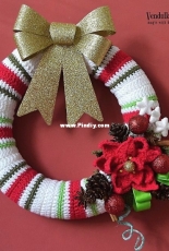 Magic with Hook and Needles - Vendula Maderska - Christmas Wreath - Free