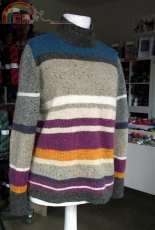 Soft Donegal Streifen Pullover by Annett Cordes -German-Free