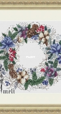 Ameli Stitch - Winter Dream Wreath by Anna Smith / Kuznetsova