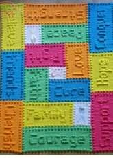 Peach Unicorn Designs- Cancer Support Lap Blanket Crochet Pattern- Free